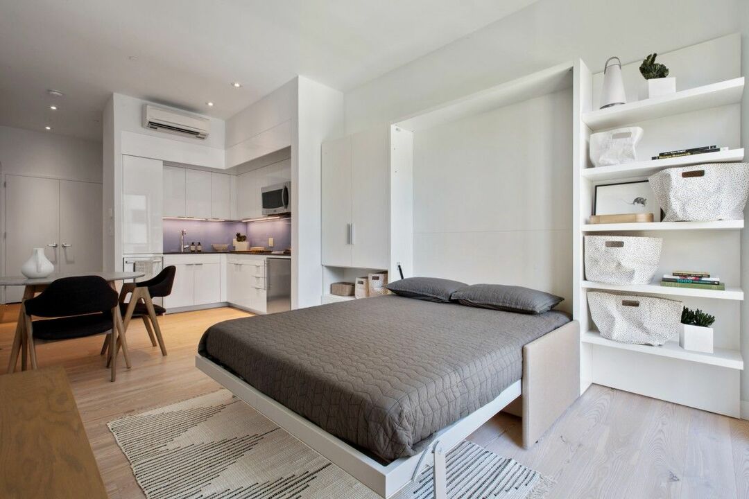 Dizajn 1 izbového bytu 40 m2: príklady dispozície a interiéru po rekonštrukcii