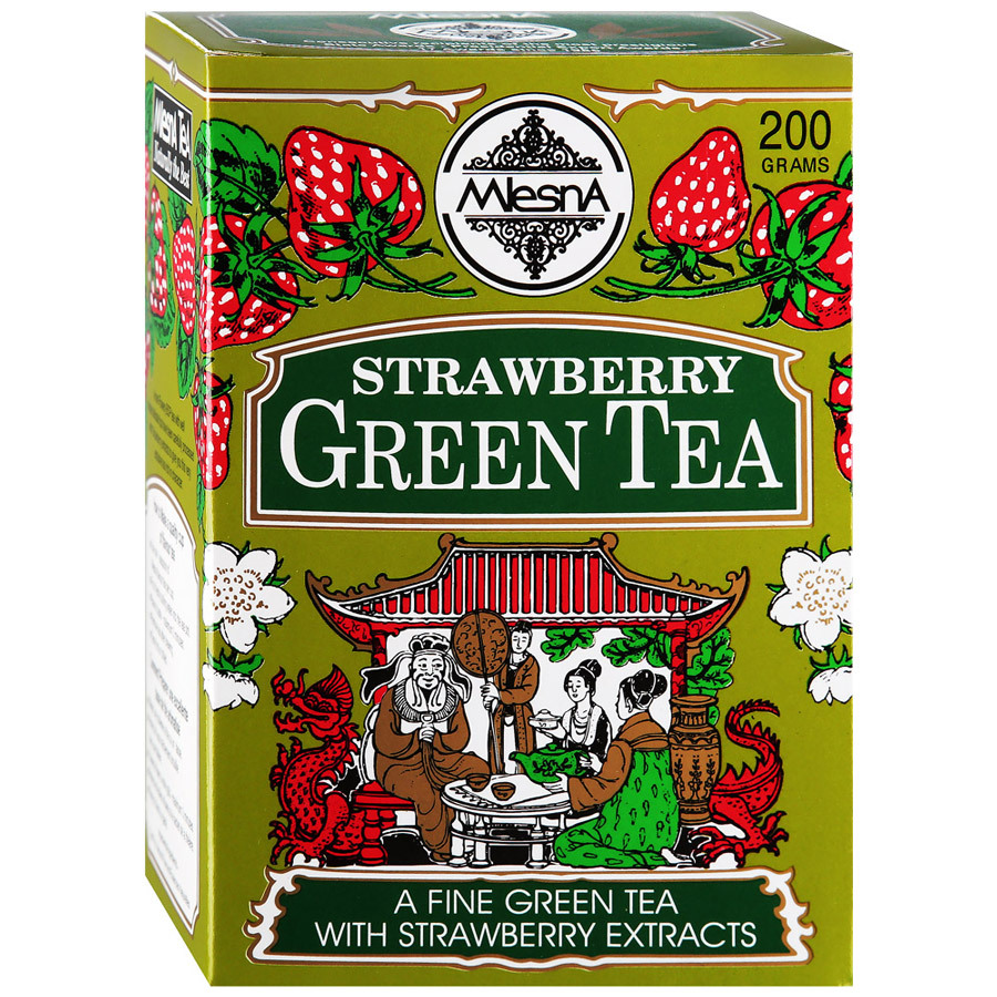 תה ירוק מסלנה בטעם תות 0.2 ק" ג