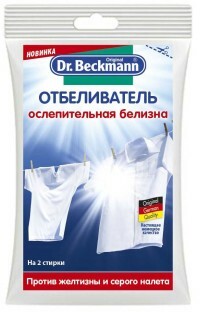 Super-Bleichmittel in einem sparsamen Dr. Beckmann, 80 Gramm