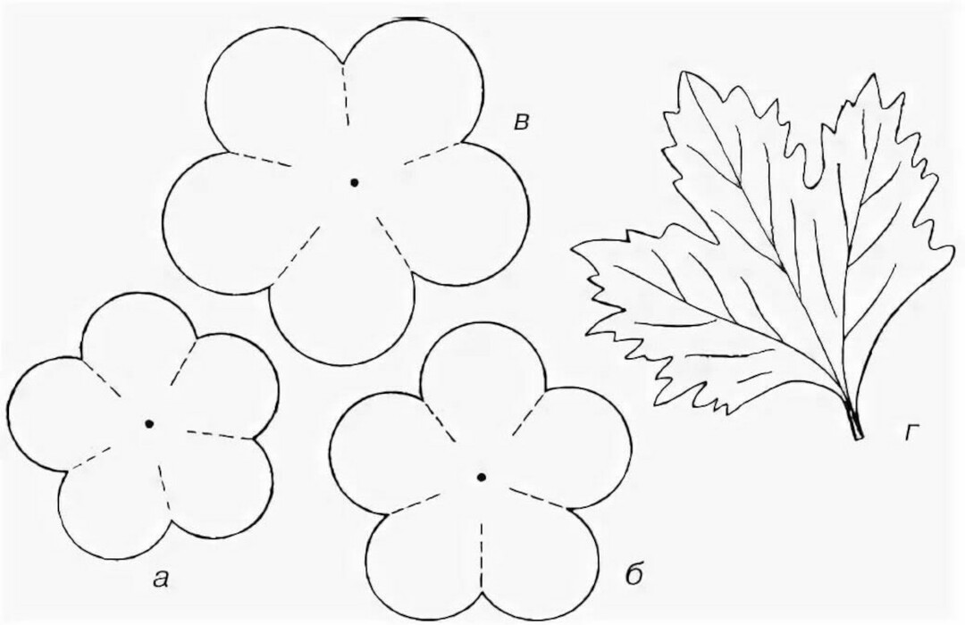 50 sjablonen en patronen voor het maken van papieren bloemen