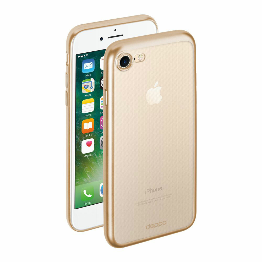 Deppa Gel Plus Hülle Matt für Apple iPhone 7 Gold