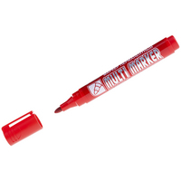 Nuolatinis žymeklis „Multi Marker“ raudonas, 3 mm