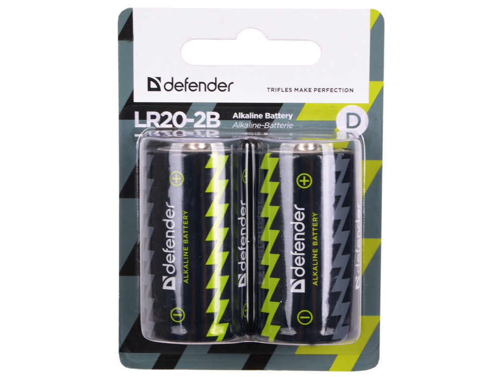 Batterier Defender LR20-2B 2stk 56022