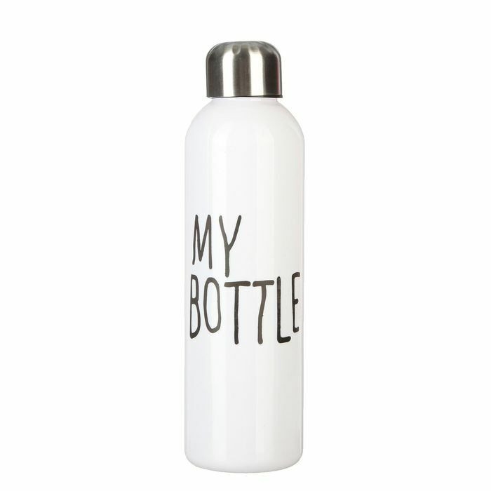 My Bottle mit Schraubverschluss, 500 ml, weiß