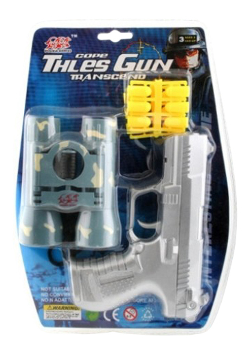 Sada zbraní Thles Gun s pištoľou a ďalekohľadom Shenzhen Toys К22761