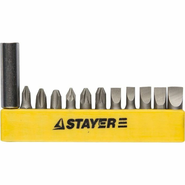 STAYER Master set, magnetic bits, 12 pieces
