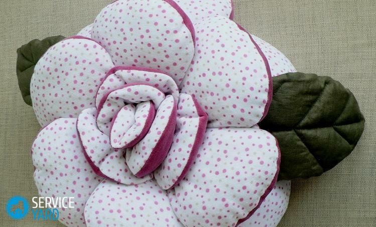 How to sew a pillow-rose?