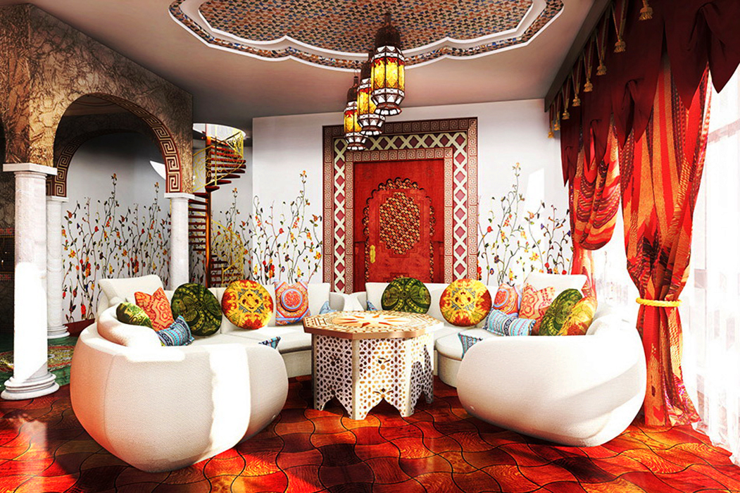 interior en estilo marroquí