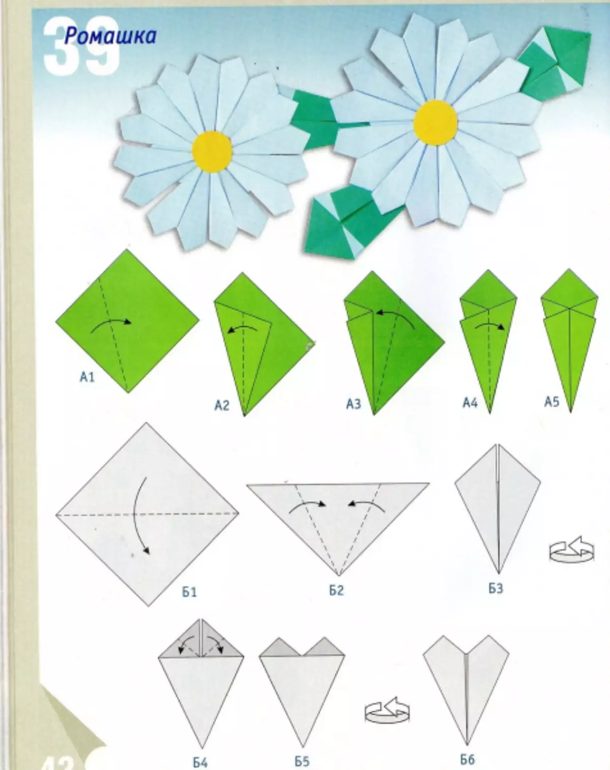 Kağıt çiçek yapmak için 50 şablon ve desen