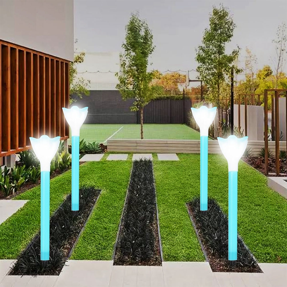 PC. LED Solar Power Garden Path Yard Light Lamp Lawn Road Patio Outdoor