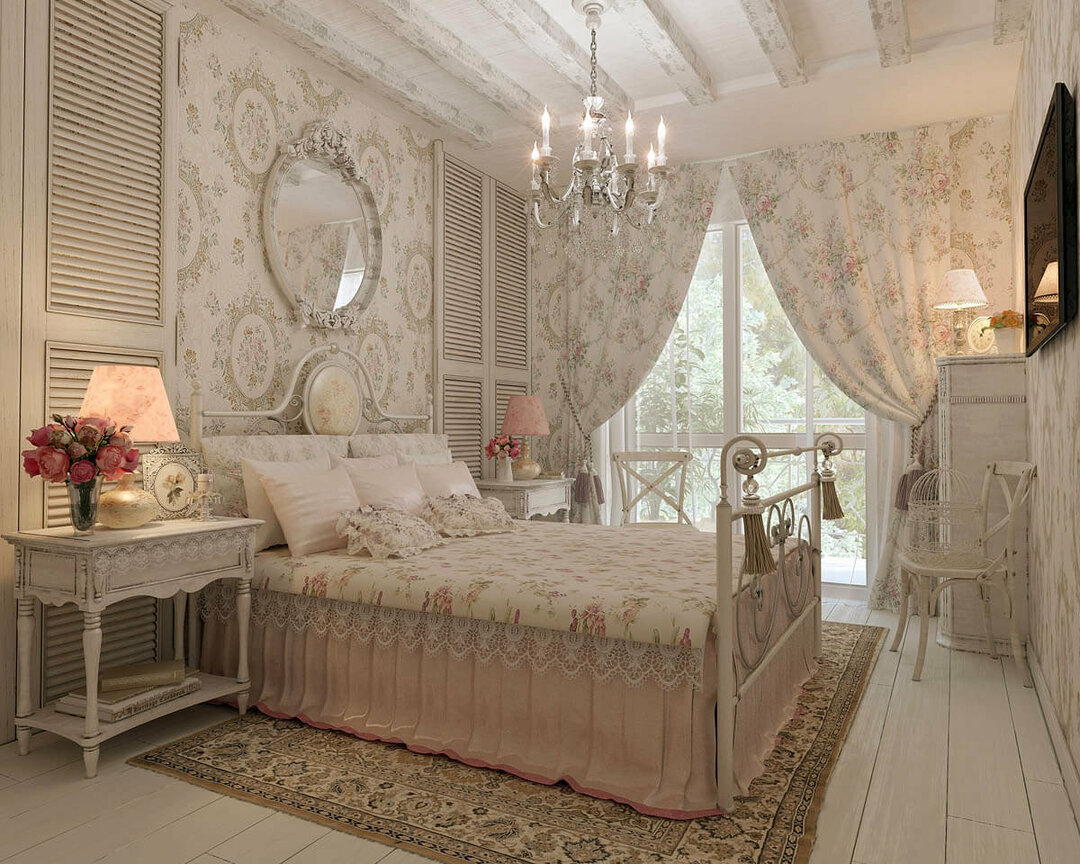 spalnica v slogu provence