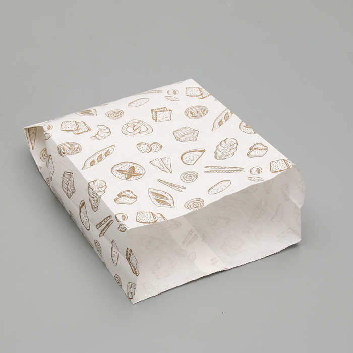 Füllpapiertüte, weiß, mit Aufdruck, V-Boden 25 x 17 x 7 cm