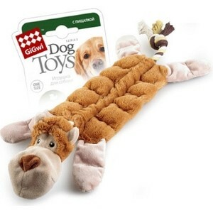 GiGwi Dog Toys Quietscheraffe mit 19 Quietschen für einen Hund (75088)