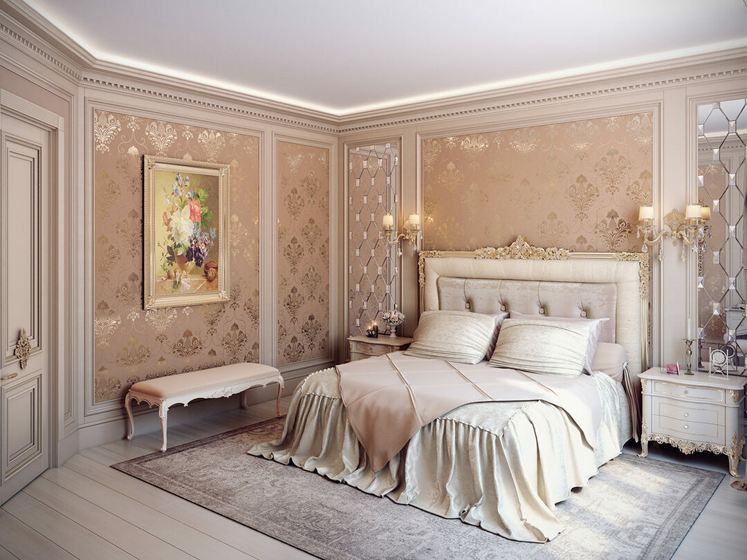 spalnica v klasičnem slogu