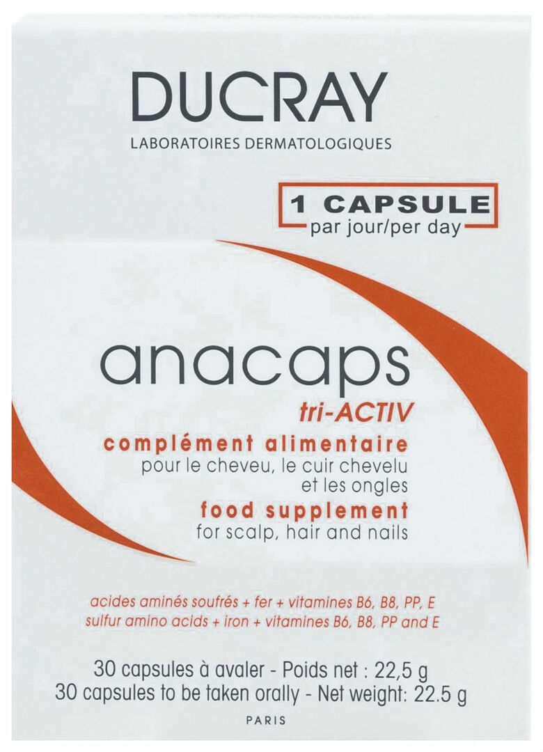 Für Haar und Kopfhaut Ducray Anacaps Reactiv 30 Kapseln