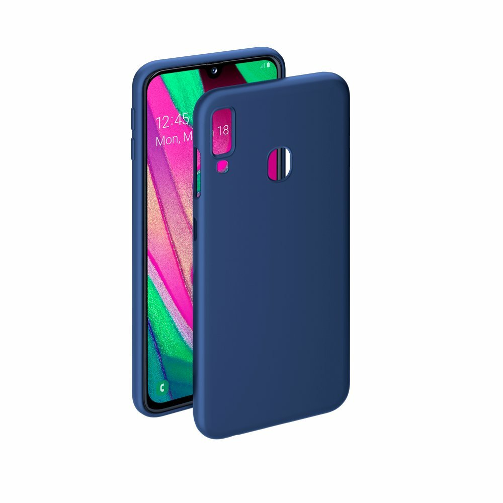 Deppa Gel Color Hülle für Samsung Galaxy A40 (2019) Blau