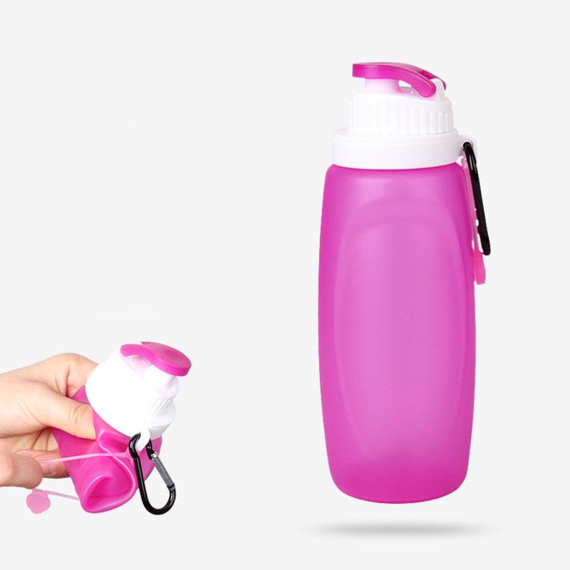 Lauko silikoninis sulankstomas puodelio butelis kempingas pėsčiųjų kelionėms sulankstomas virdulys vandens butelis