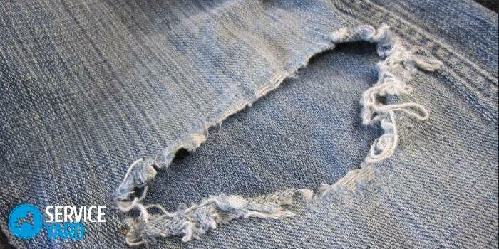 Cómo hacer un parche en jeans?