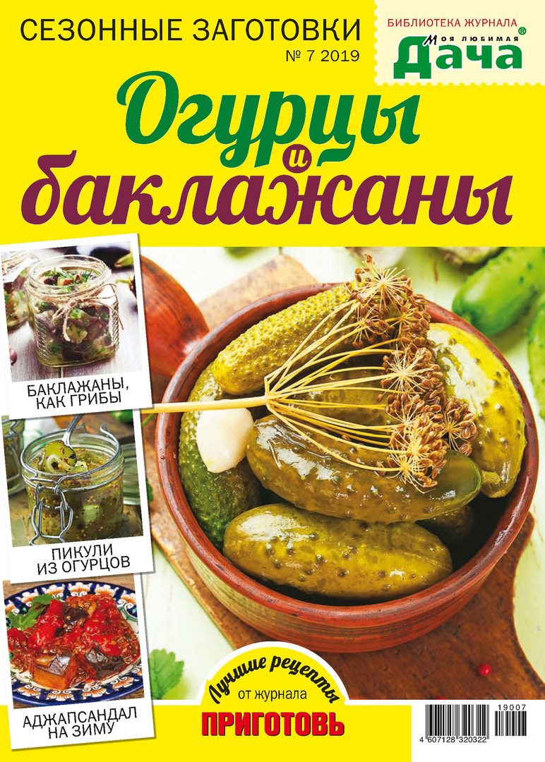 " En sevdiğim kulübem" dergisinin kütüphanesi №07 / 2019. Salatalık ve patlıcan