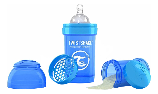 Detská fľaša Twistshake Anti-colic 180 ml modrá