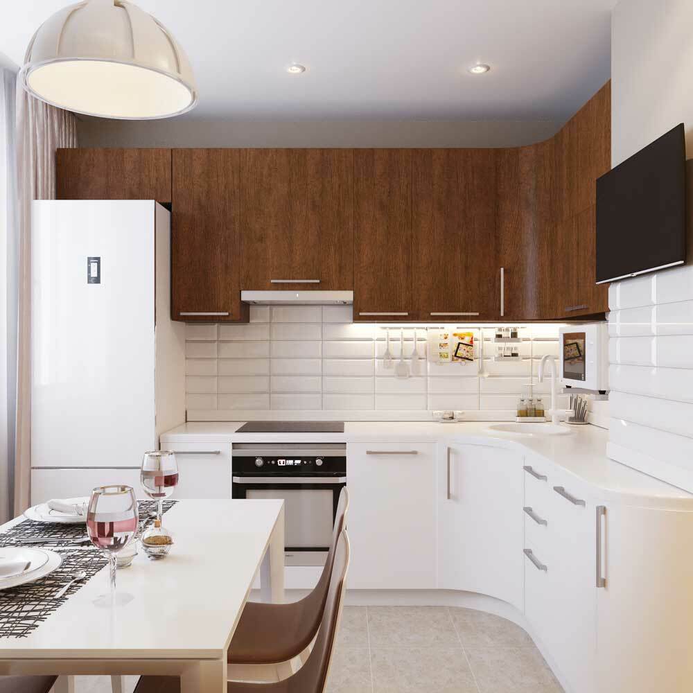 Keuken 12 m² in moderne stijl