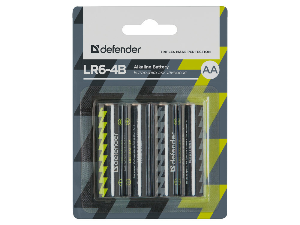 Batterier Defender (AA) LR6-4B 4PCS 4 stk 56012