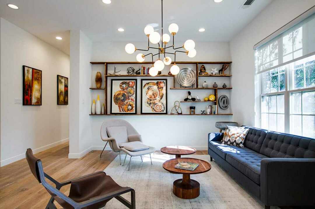 ein Beispiel für ein helles Wohnzimmer Design 2018