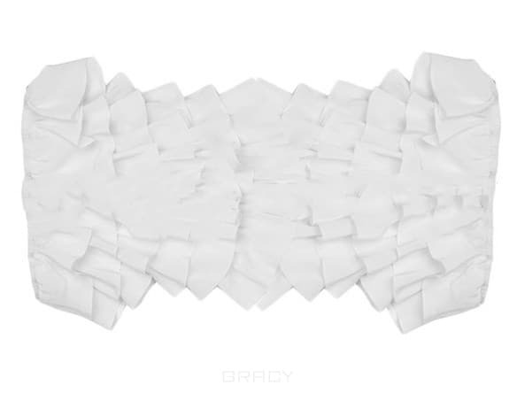 Bustier med elastikk (opptil størrelse 48), hvit, 10 stk