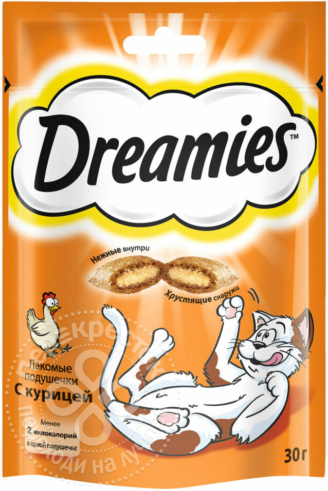 Leckerbissen für Katzen Dreamies mit Huhn 30g