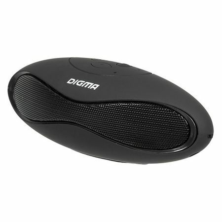 Tragbarer Lautsprecher DIGMA S-10, 3W, schwarz [sp103b]