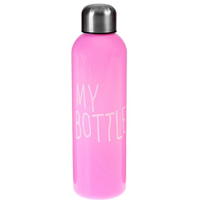 My Bottle 750 ml Wasserflasche, Schraubverschluss, pink, 6,5x24 cm