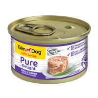 Mokré krmivo pre psov GimDog Pure Delight Kura s tuniakom, 85 g