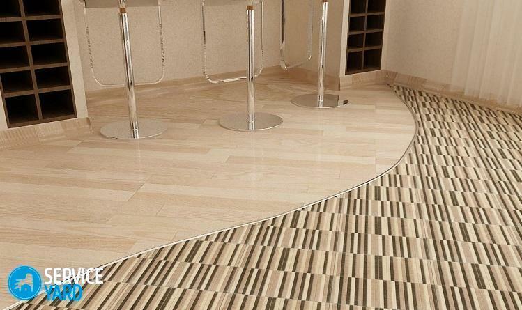 Dizajn podlahy z dlaždíc a laminátov
