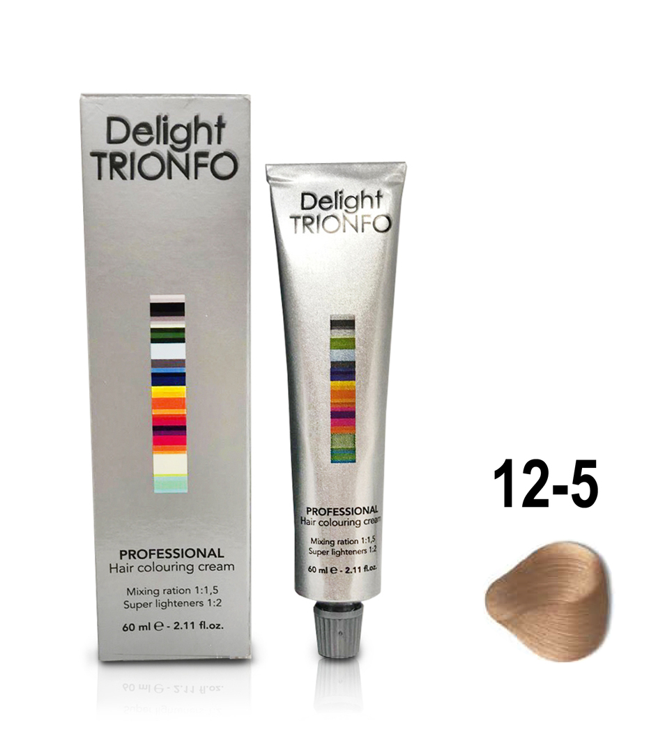 Trvalý krémový krém na vlasy DT 12-5, špeciálny zlatý blond / Delight TRIONFO 60 ml