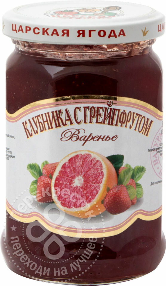 Marmelade Tsarskaya Beere hausgemachte Erdbeere mit Grapefruit 360g