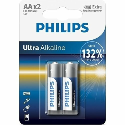 Alkaline-Batterien # und # quot; LR6E2B / 10 Ultra (AA) # und # quot;, 2 Stk.