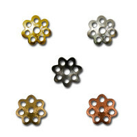 Fassung für Zlatka-Perlen, Farbe: Nickel schwarz, 7 mm, Art.-Nr. DR-012/5