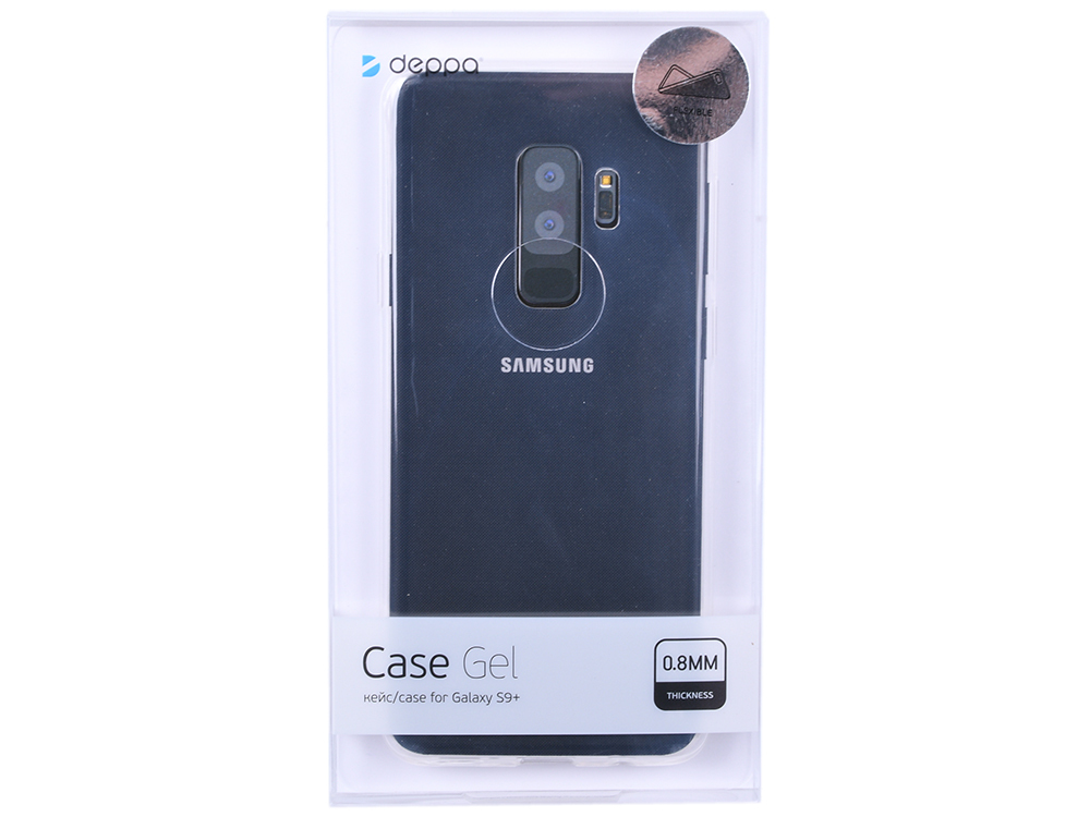Deppa Gel Case für Samsung Galaxy S9+, Transparent