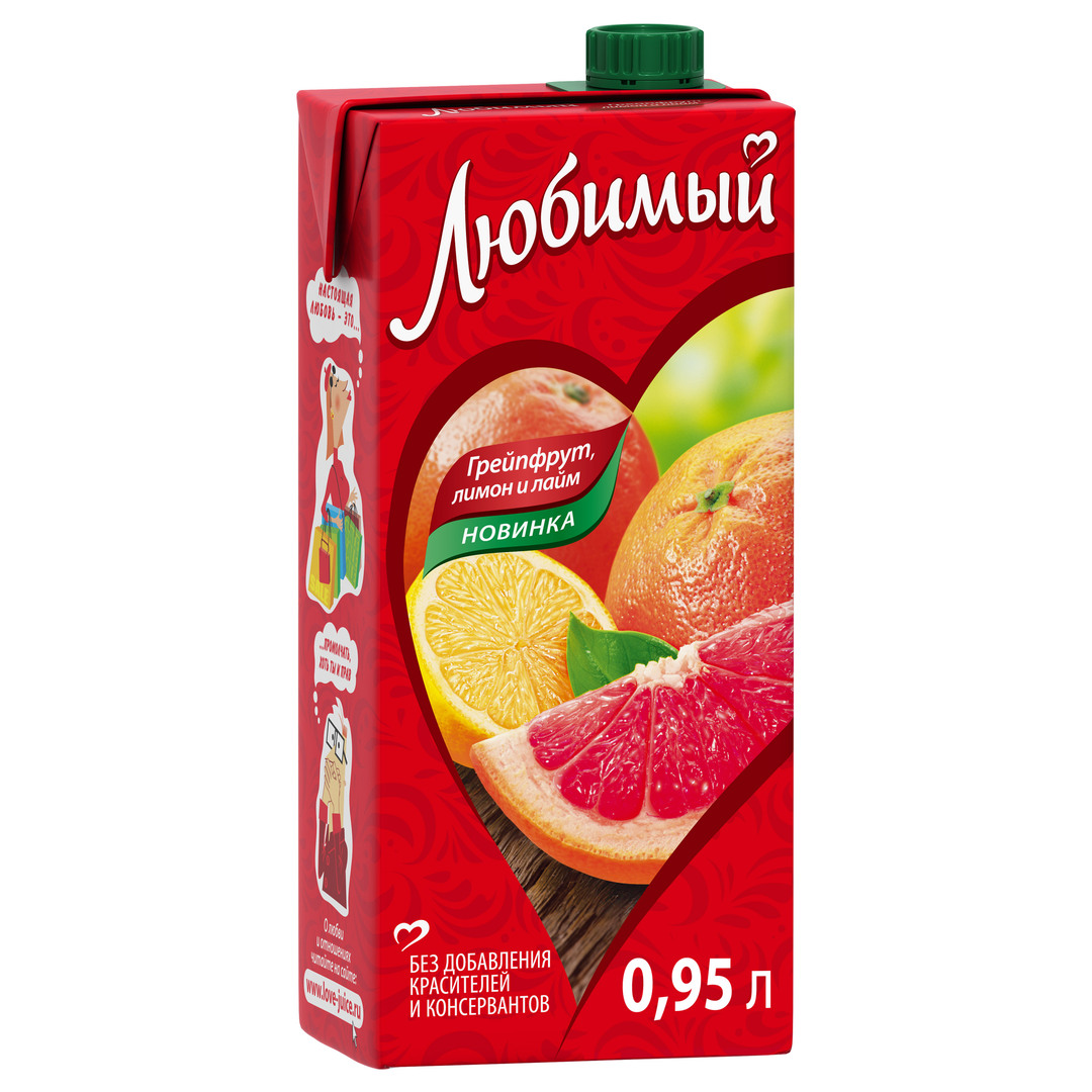 Saftgetränk Lieblings Grapefruit-Zitrone-Limette 0,95 l