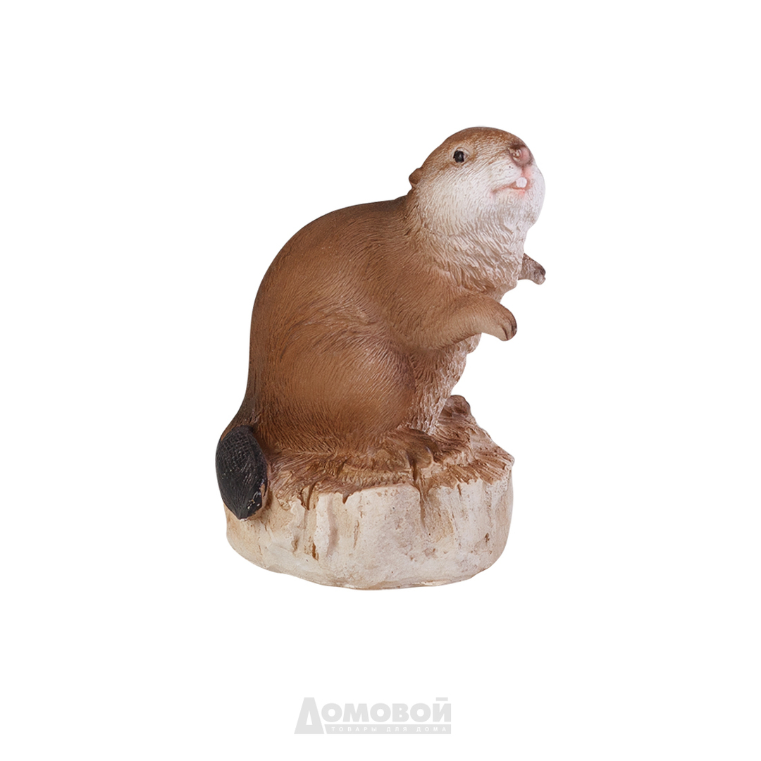 Zahradní figurka, HOME DECOR Beaver, 7x6,5x9,7cm., Polyresin