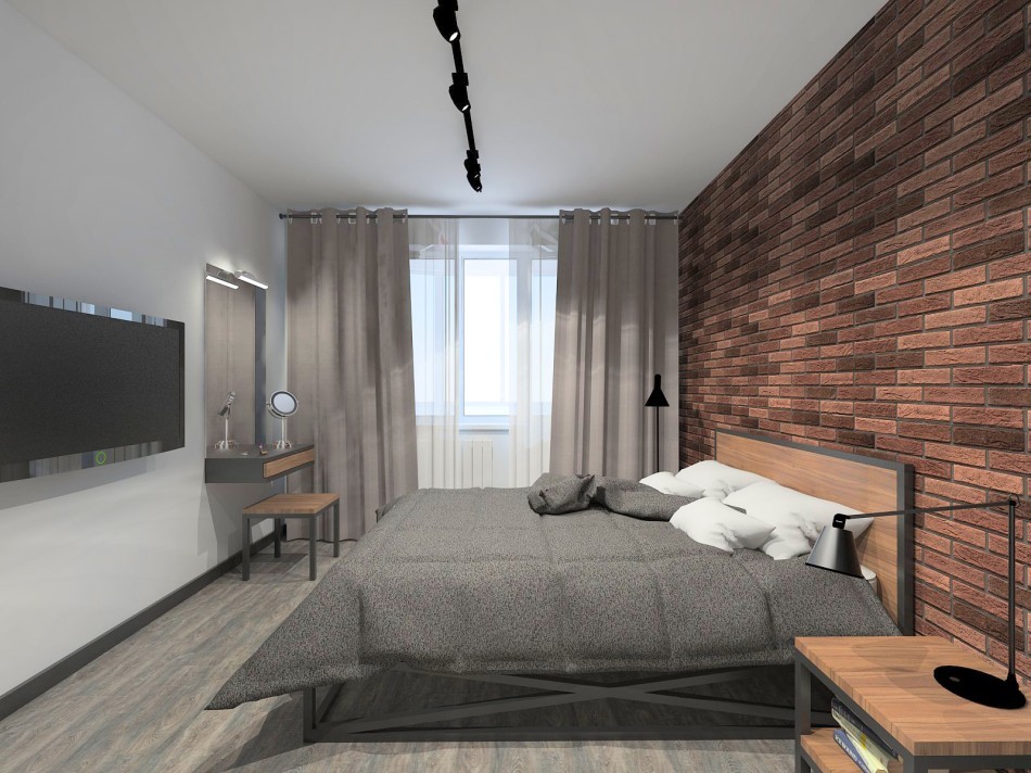 slaapkamer loft-stijl