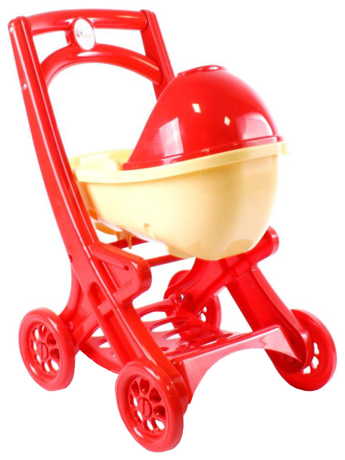 Doloni lėlių vežimėlis su vežimėliu 0121/03 Raudonai smėlio spalvos
