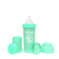 Kŕmiaca fľaša Anti-Colic Twistshake, pastelovo zelená, 260 ml