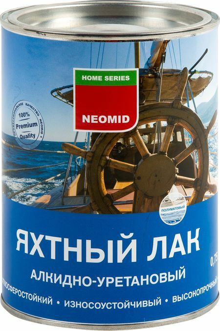 Jachtový lak polomatný Neomid 0,75 l