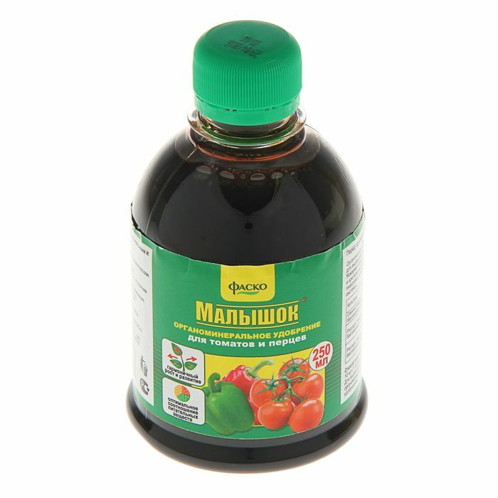 Flüssiger organomineralischer Dünger Baby in Flaschen Für Tomaten und Paprika, 250 ml
