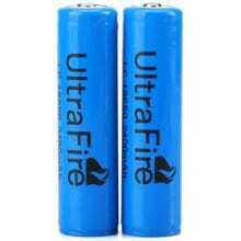 „Ultrafire 18650“ baterija 2400 mAh 3.7V ličio jonų įkraunama baterija su apsaugine plokšte - 2 vnt