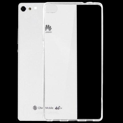 Siliconen backcover voor Huawei P8 Lite met bumper (transparant)