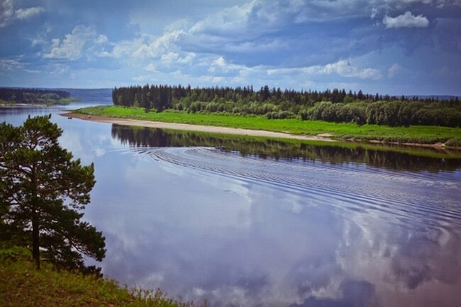 Die größten Flüsse in Russland