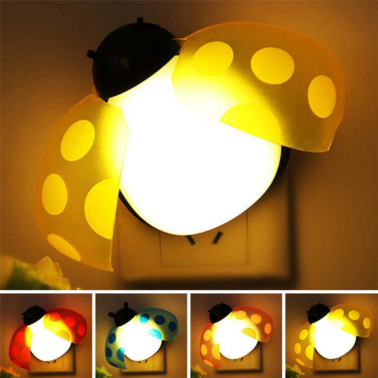 תאורת קול שלט רחוק מנורות קיר צבעוניות יצירתיות ביטלס LED תאורת לילה לבית