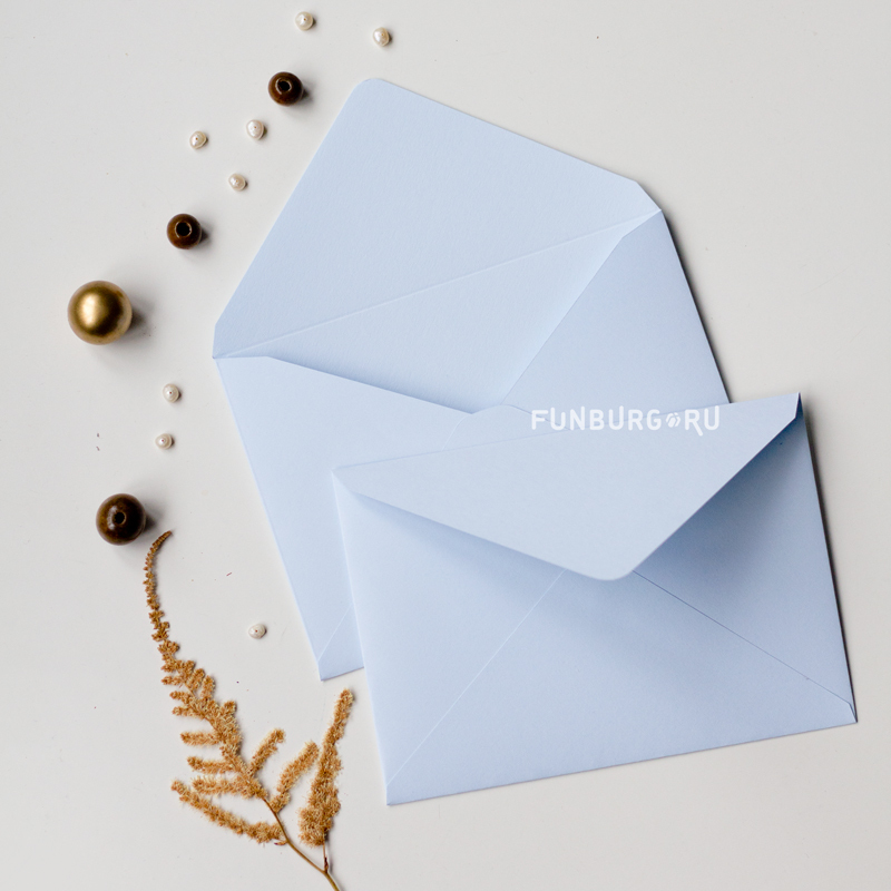 Umschlag C6 " Hellblau" aus Designerpapier